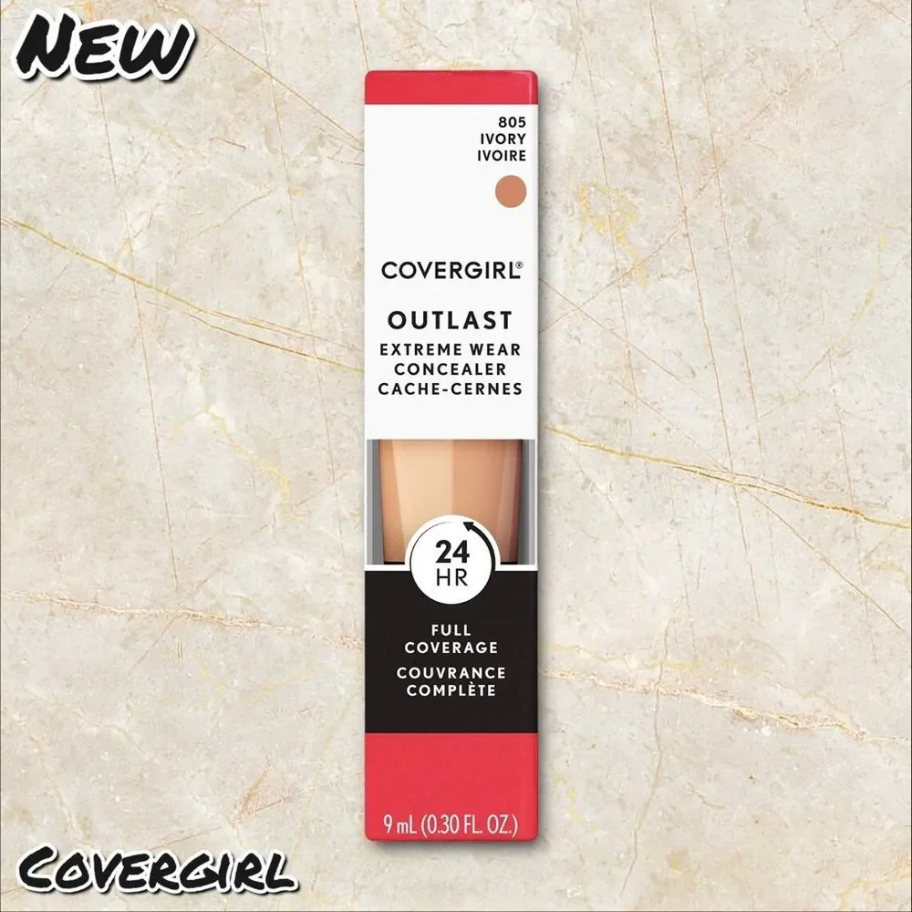 NEW CoverGirl Outlast Extreme Wear Concealer – ivory 805 (0.30 fl oz)